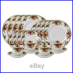 Royal Albert Old Country Roses 20 Piece Dinnerware Set, Service for 4