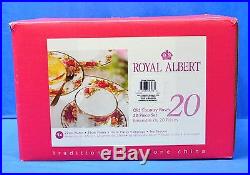 Royal Albert Old Country Roses 20 Piece Dinnerware Set Service for 4