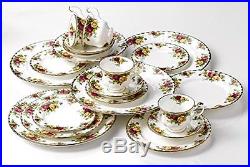 Royal Albert Old Country Roses 20-Piece Dinnerware Set, Service for 4, New, Free