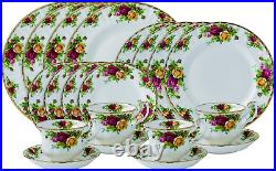 Royal Albert Old Country Roses 20-Piece Dinnerware, Set with Bread Plates, Mostl