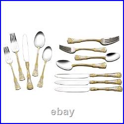 Royal Albert Old Country Roses 20-Piece Flatware Set Golden