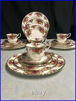Royal Albert Old Country Roses 20 Piece Set NM to MINT 4 Place Settings