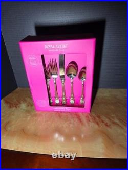 Royal Albert Old Country Roses 20-Piece Stainless Flatware Set Royal Albert Old Country Roses 20-Piece Stainless Flatware Set