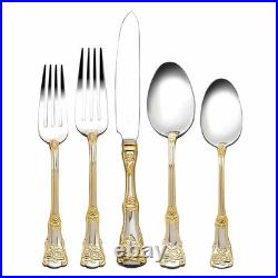 Royal Albert Old Country Roses 20 Pieces, 18/10 Stainless Steel, Serving For 4