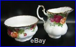 Royal Albert Old Country Roses 21 Piece Tea Set, 1st Quality, 1962-1973, Vgc