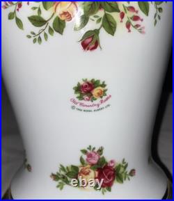 Royal Albert Old Country Roses 22 Porcelain Table Lamp With Shade NEW