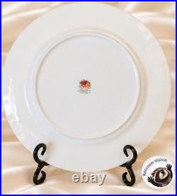 Royal Albert Old Country Roses 22k Gold Bone China Dinner Plates 10.5 4 Pcs New