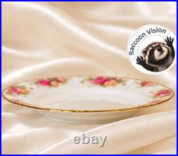 Royal Albert Old Country Roses 22k Gold Bone China Dinner Plates 10.5 4 Pcs New
