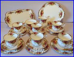 Royal Albert Old Country Roses 22pc Tea Set All First Quality and VGC