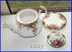 Royal Albert Old Country Roses 23 Pc Teaset Cups Saucers Plates Teapot & Stand