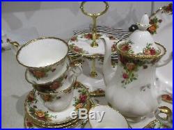 Royal Albert Old Country Roses 23 Piece Beverage Set Mint Condition 2nd Quality