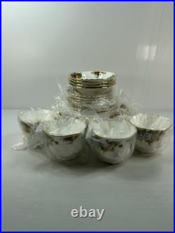 Royal Albert Old Country Roses 24 Piece Dinnerware Set New Open Box