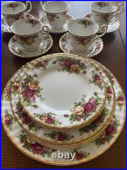 Royal Albert Old Country Roses 25 Pieces, 5 Place settings