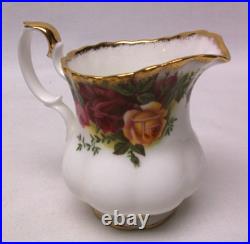 Royal Albert Old Country Roses 2 Cup Mini Teapot Creamer and Sugar Bowl