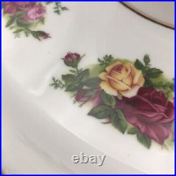 Royal Albert Old Country Roses 2 In 1 Cake Plate Or Vegetable/Chip And Dip Tray