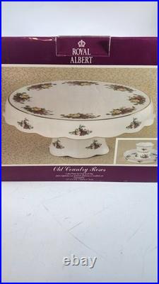 Royal Albert Old Country Roses 2 In 1 Vegetable/Chip N Dip &Cake Plate NIB