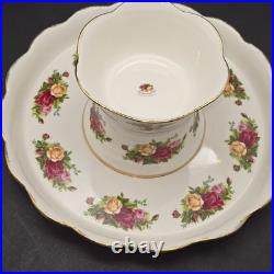 Royal Albert Old Country Roses 2 In 1 Vegetable/Chip N Dip or Cake Platter/Plate