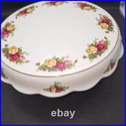 Royal Albert Old Country Roses 2 In 1 Vegetable/Chip N Dip or Cake Platter/Plate