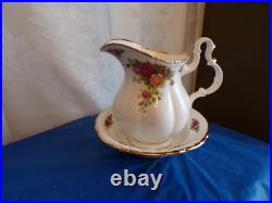 Royal Albert Old Country Roses 2-PC Side Table Basin Bowl & Water Pitcher Set