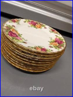 Royal Albert Old Country Roses 30 Pc Dinner Plate Set Bone China England