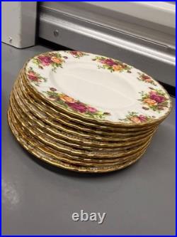 Royal Albert Old Country Roses 30 Pc Dinner Plate Set Bone China England