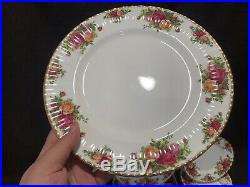 Royal Albert Old Country Roses 38 Piece 8 Place Settings Dinner Salad Plate Set