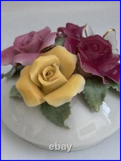 Royal Albert Old Country Roses 3D Rose Bouquet Butterfly Gold Trim Teapot