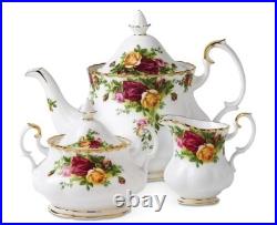 Royal Albert Old Country Roses 3 PC Tea Set. Never Used, Original Packaging