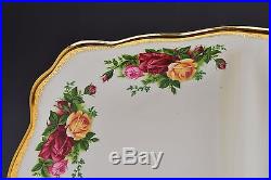 Royal Albert Old Country Roses 3 Part Server Tray Platter NEW 17 x 9