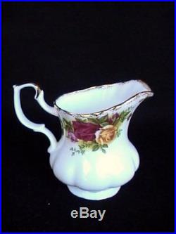 Royal Albert Old Country Roses 3 Pc Set Large Teapot Sugar Creamer