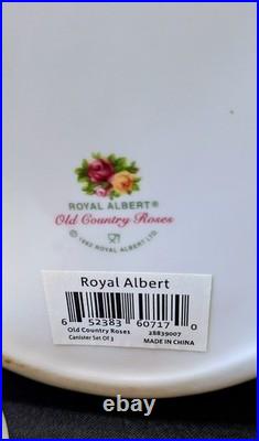 Royal Albert Old Country Roses 3 Piece Canister Set Bone China England