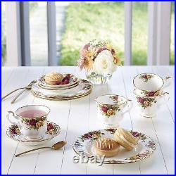 Royal Albert Old Country Roses 3 Piece Set, 8, Mostly White with Multicolored Fl