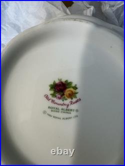 Royal Albert Old Country Roses 3-Piece Tea Set New Orig Box Teapot Sugar Creamer