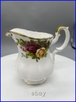 Royal Albert Old Country Roses 3-Piece Tea Set Teapot, Sugar Bowl, Creamer New