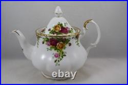 Royal Albert Old Country Roses 3 Piece Teapot, Creamer and Sugar Bowl Set