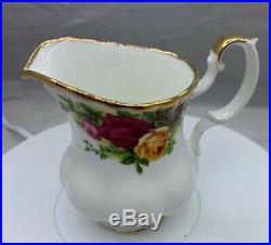 Royal Albert Old Country Roses 3-Piece Teapot Cup Creamer Tea Set