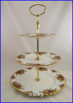 Royal Albert Old Country Roses 3 Tier Cake Stand Made in England