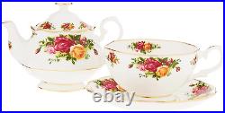 Royal Albert Old Country Roses 3 in 1 Teapot, 16.5 Oz, Mostly White with Multico