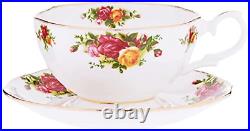 Royal Albert Old Country Roses 3 in 1 Teapot, 16.5 oz, Mostly White