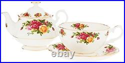 Royal Albert Old Country Roses 3 in 1 Teapot, 16.5 oz, Mostly White with Multico