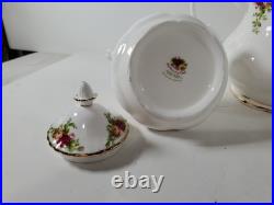 Royal Albert Old Country Roses 3pc Tea Set 2003 NEW OLD Teapot, Sugar, Creamer