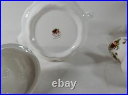 Royal Albert Old Country Roses 3pc Tea Set 2003 NEW OLD Teapot, Sugar, Creamer