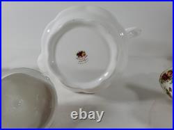 Royal Albert Old Country Roses 3pc Tea Set 2003 NEW OLD Teapot, Sugar, Creamer