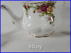 Royal Albert Old Country Roses 3pc Tea Set 2003 NEW OLD Teapot, Sugar, Creamer