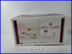Royal Albert Old Country Roses 3pc Tea Set 2003 NEW OLD Teapot, Sugar, Creamer