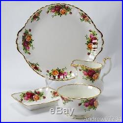 Royal Albert Old Country Roses 41 Piece Dinner Tea Set Six Made England Firsts