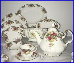 Royal Albert Old Country Roses, 44 Piece Dinner Set For 8- Limited Ed. 1962 MINT