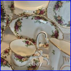 Royal Albert Old Country Roses, 44 Piece Dinner Set For 8- Limited Ed. 1962 MINT