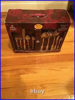 Royal Albert Old Country Roses 45 Piece Flatware Chest Set For 8