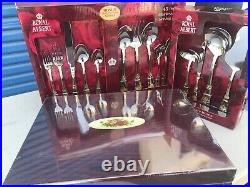 Royal Albert Old Country Roses 45 Piece Stainless Steel Serving Set! New